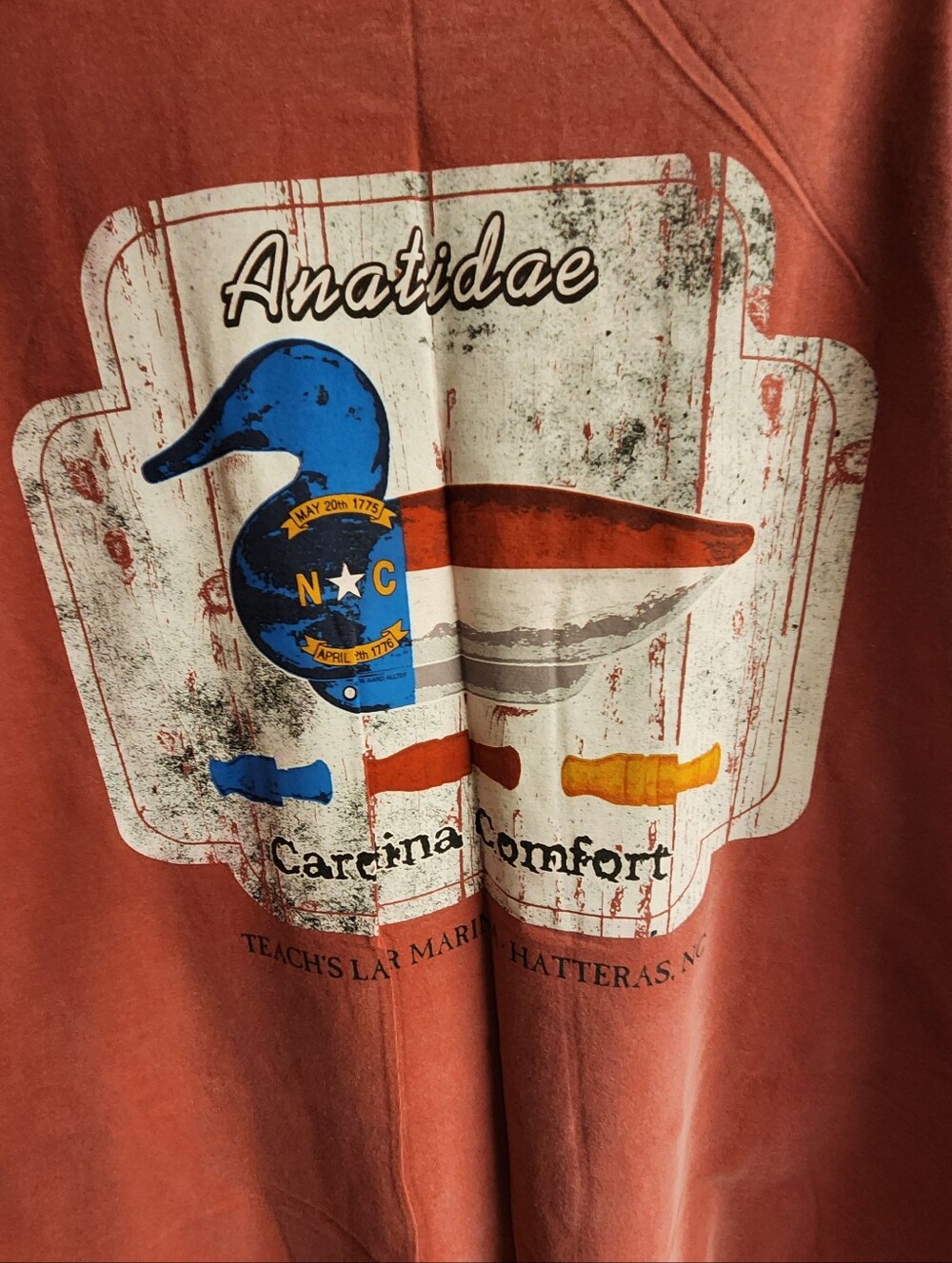 Anatidae Duck Graphic Tee in Rust